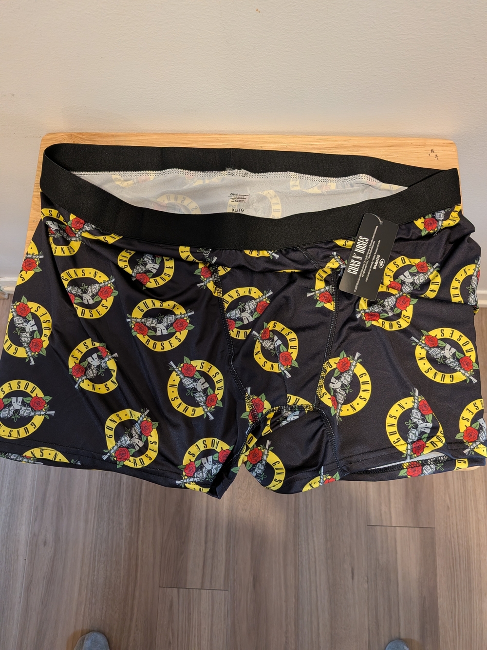 Guns N' Roses Black Logo Print Men's Boxer Briefs